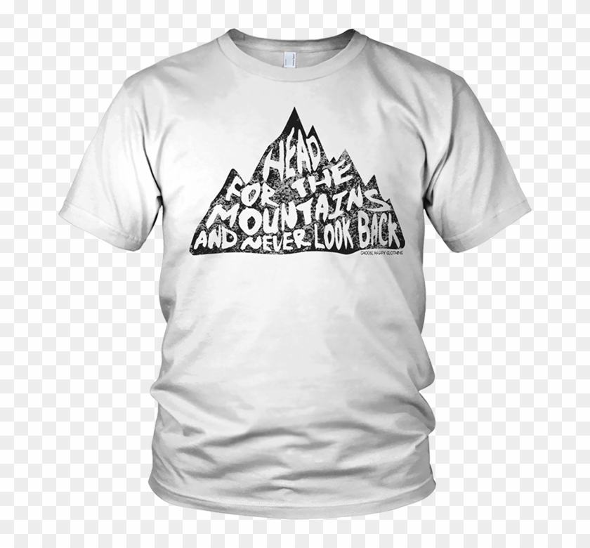 White Head For The Mountains Tee - Metallica White T Shirt Clipart #1967298