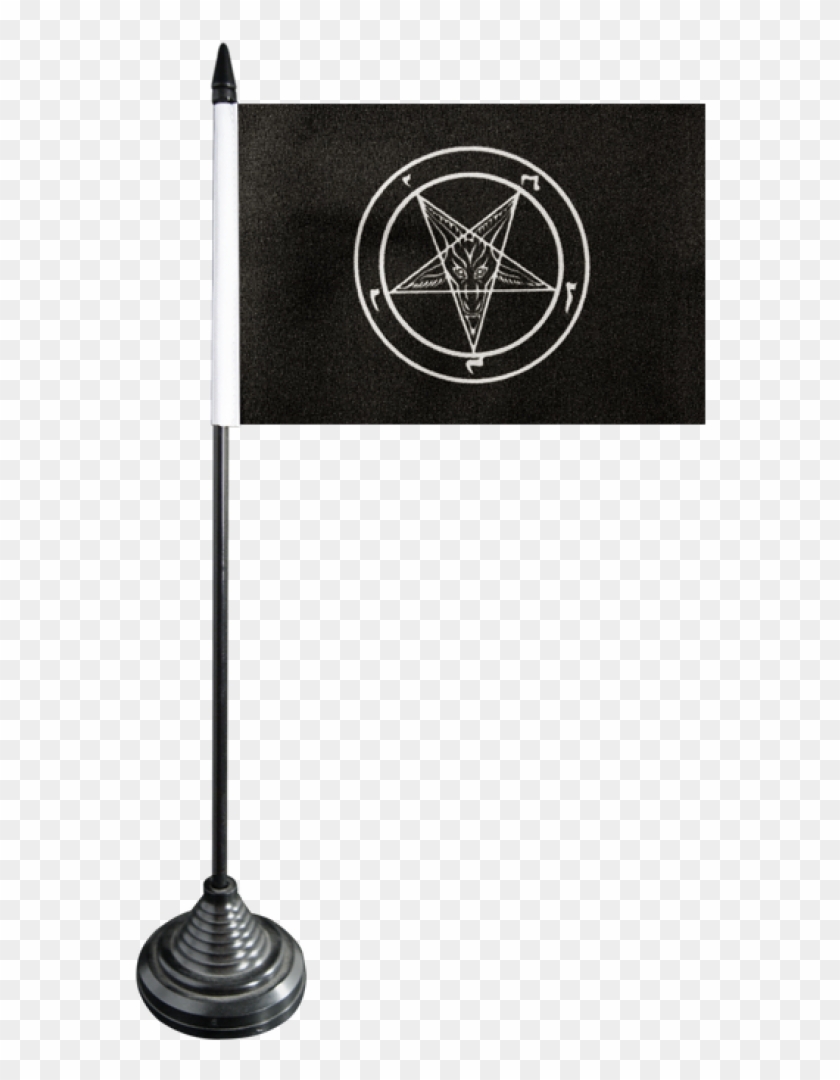 Baphomet Church Of Satan Table Flag - Sign Clipart #1967629
