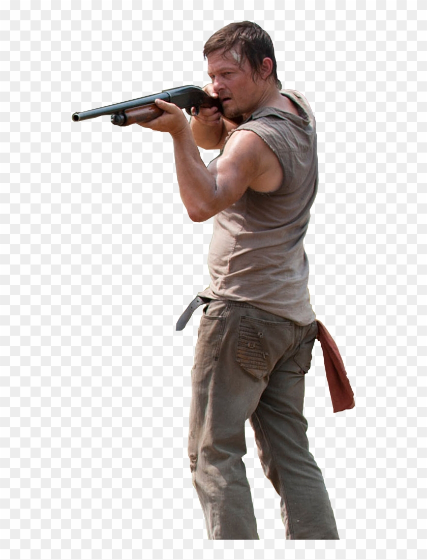 Daryl Dixon Png - Shoot Rifle Clipart