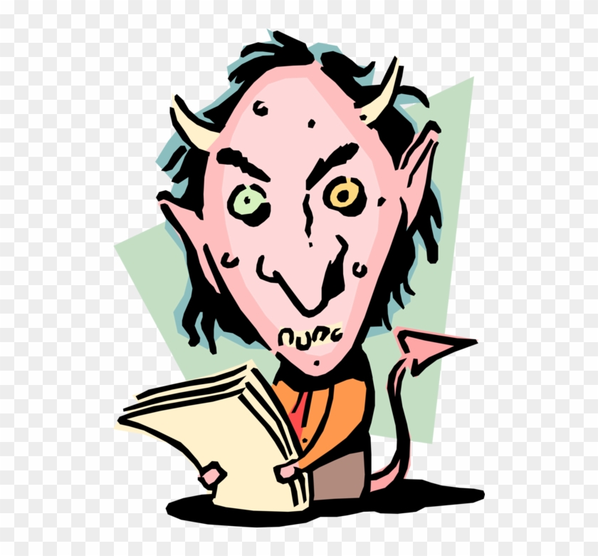 Vector Illustration Of Evil Businessman Is An Ugly - Ugly Devils Cartoon Clipart #1968788