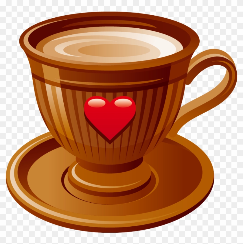 Graphic Black And White Stock Cute Coffee Cup Clipart - Cute Coffee Cup Transparent - Png Download