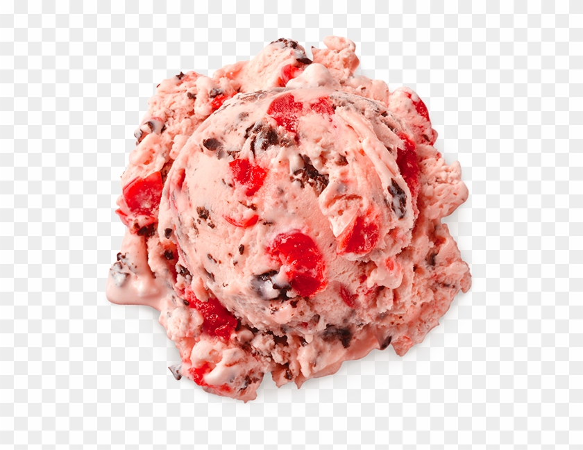 Homemade Brand Cherry Cordial Frozen Yogurt Scoop Clipart