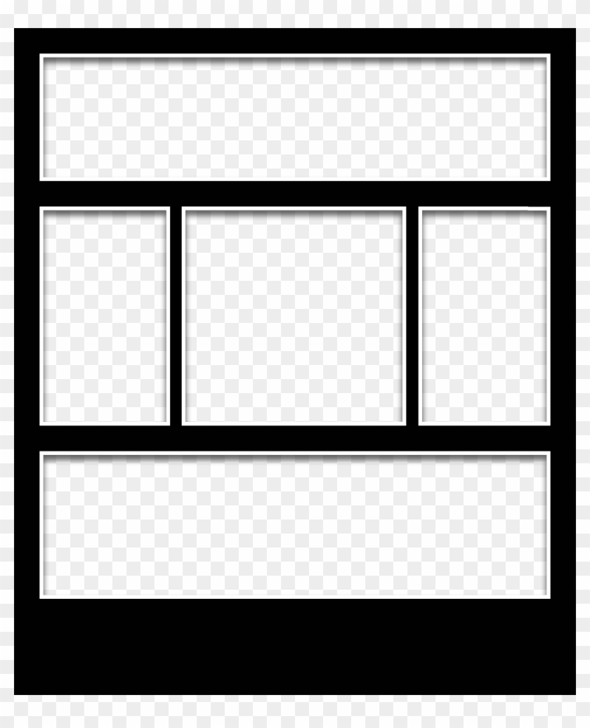 Photoshop Frames Template 137472 - Frame Png Five Clipart
