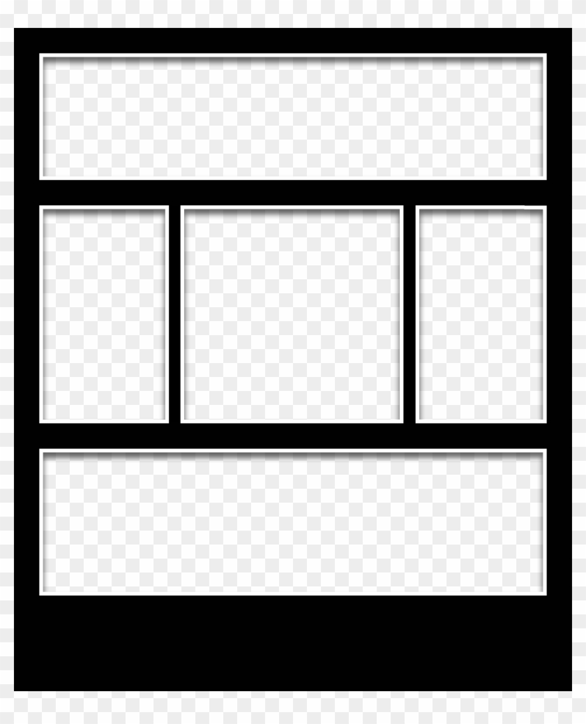 Photoshop Frames Template 137472 - Frame Png Five Clipart #1970093