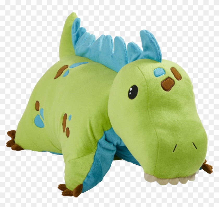 Pillow Pets 18" Blue Dinosaur Pillow Stuffed Animal - Pillow Pet Dinosaur Clipart #1970117