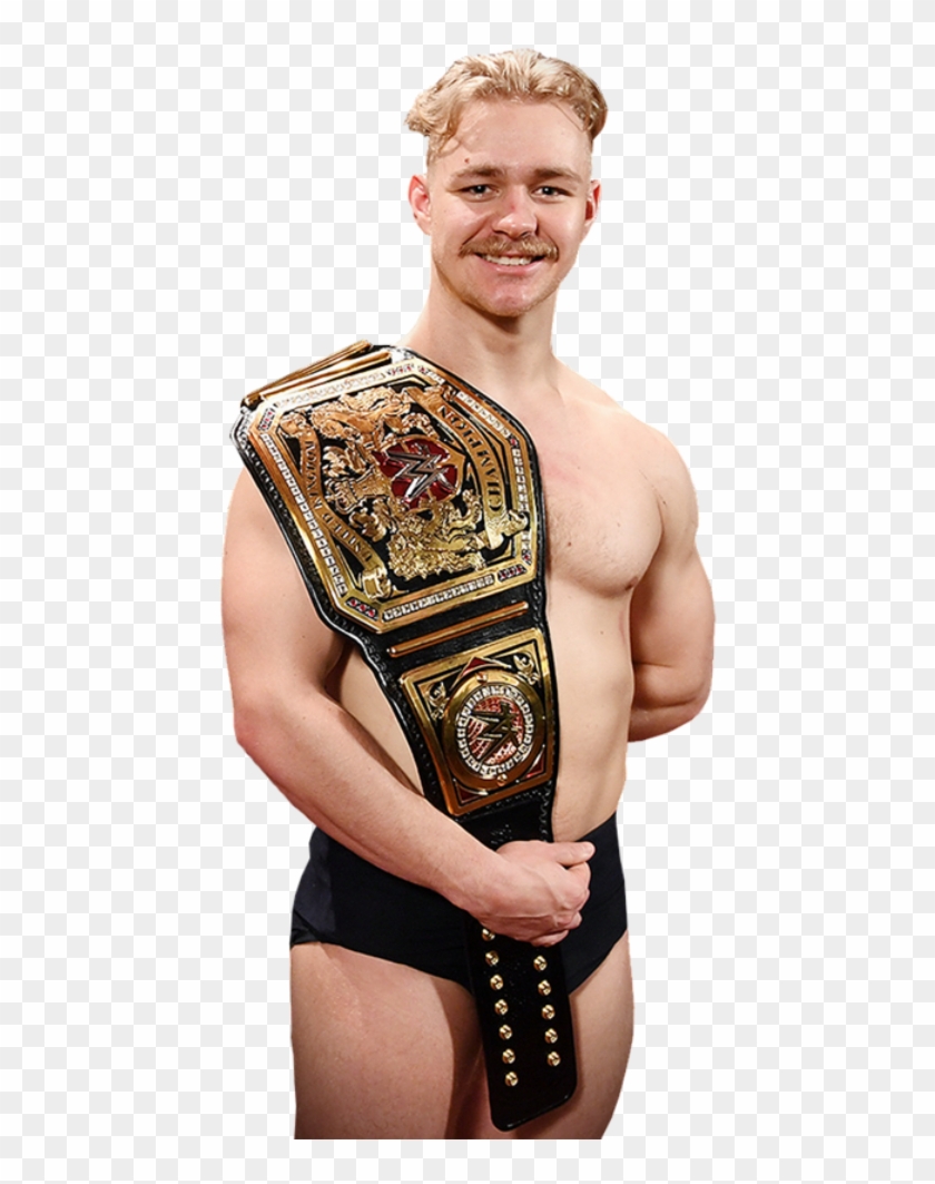 Tyler Bate With Wwe Championship - Wwe United Kingdom Championship Tyler Bate Clipart