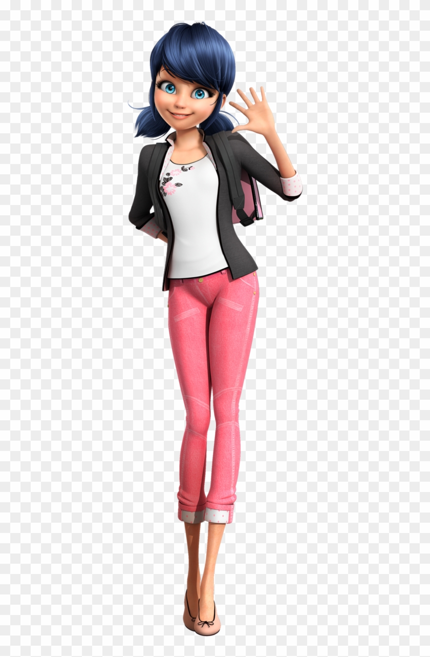 Ladybug Heroes Characters - Marinette Miraculous Ladybug Full Body Clipart  (#1971242) - PikPng