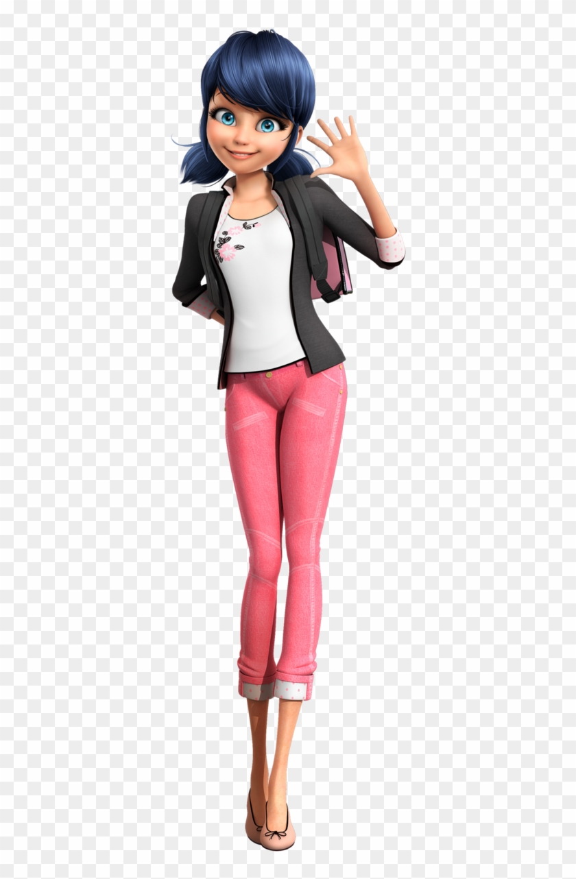 Ladybug Heroes Characters - Marinette Miraculous Ladybug Full Body Clipart