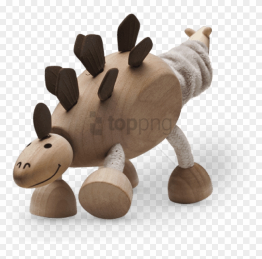 Free Png Download Anamalz Stegosaurus Wooden Toy Png - Toy Clipart #1971337