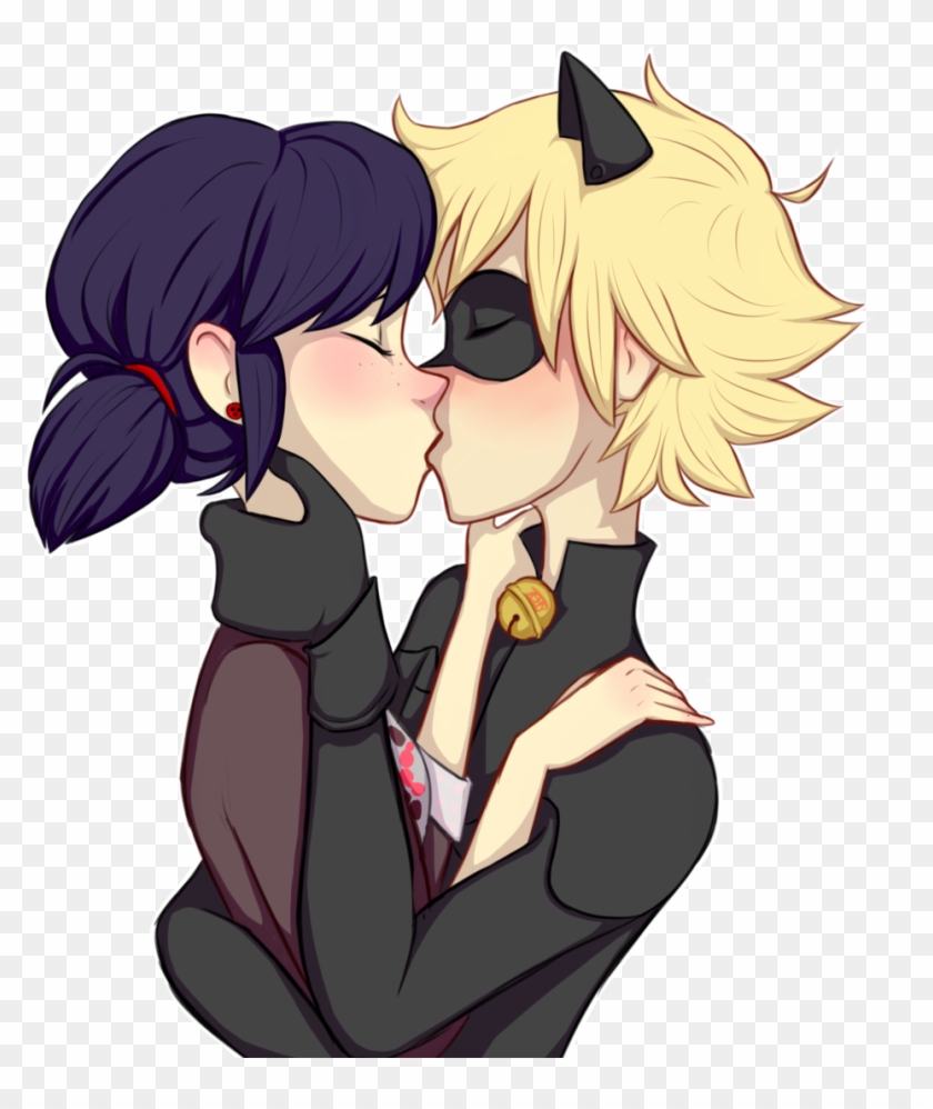 Miraculous Ladybug Images Marinette And Chat Noir Hd - Cat Noir E Marinette Clipart #1971440