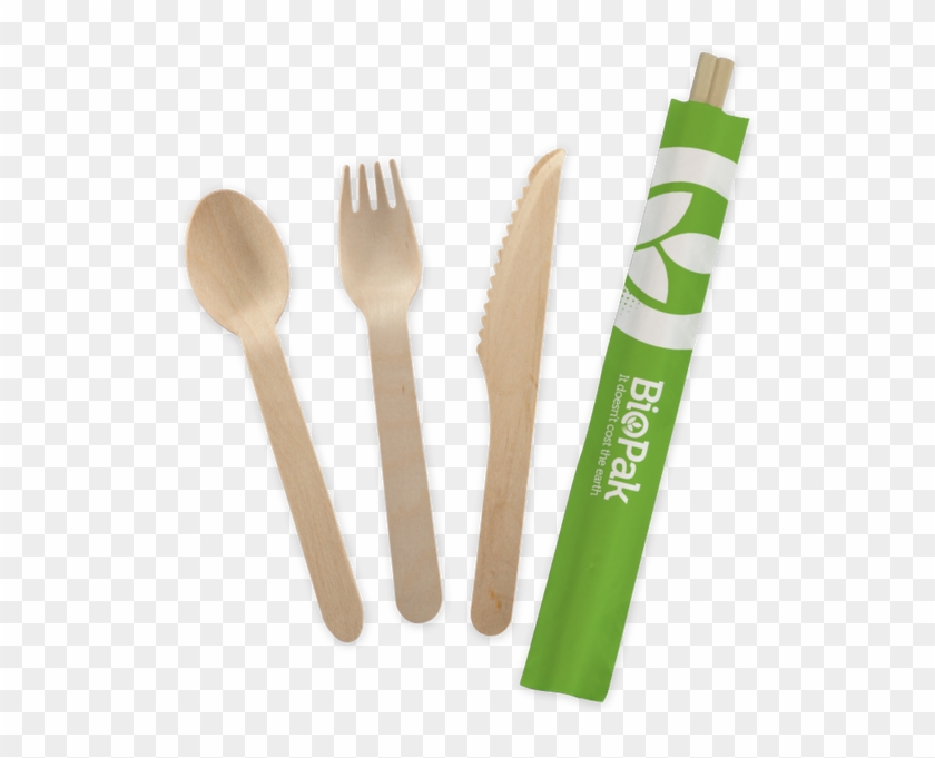 Wood Cutlery & Chopsticks - Biopak Cutlery Clipart #1971470