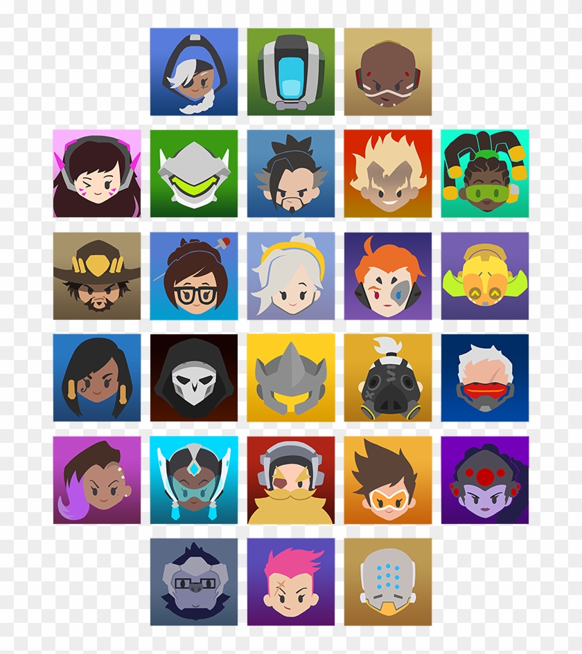 An Error Occurred - Overwatch Cute Player Icons Clipart
