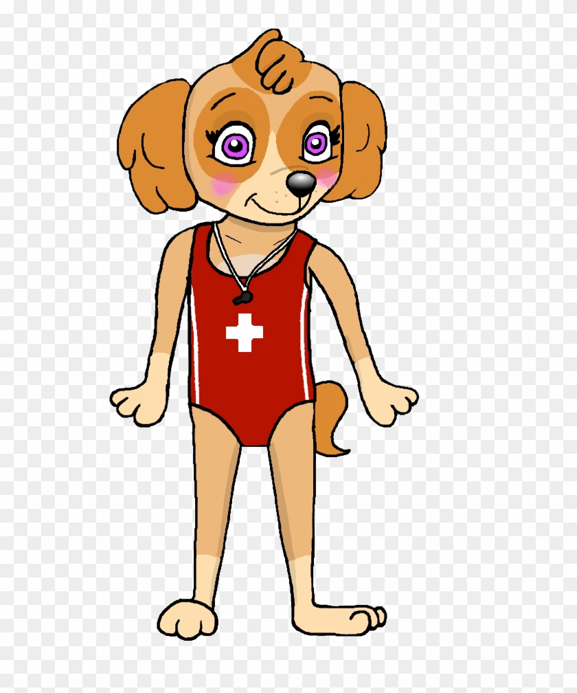 Skye The Lifeguard - Paw Patrol Skye Human Clipart #1971765