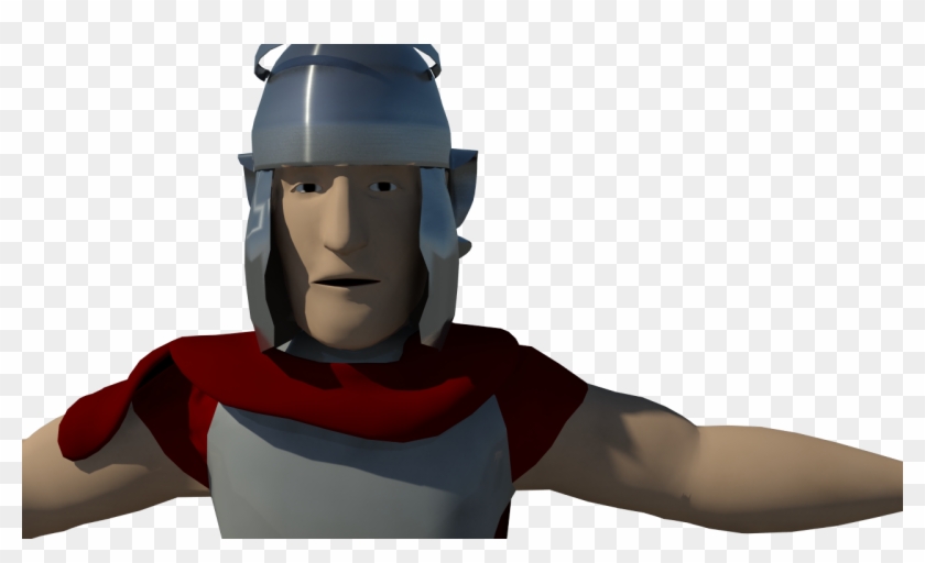 Roman Soldier With Helmet Before Texture - Cartoon Clipart #1972266