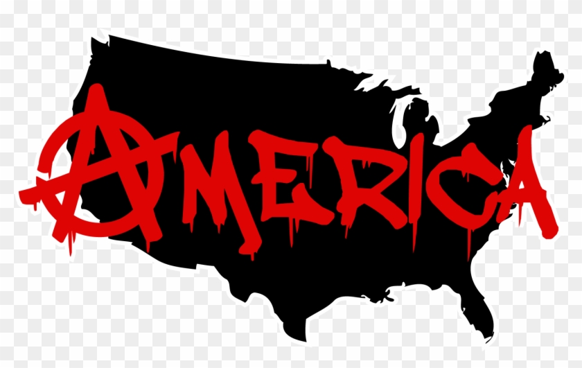United States Of Anarchy - Map Clipart #1972350