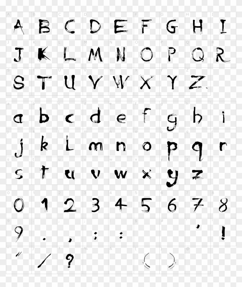 Font Characters - Kingsman Font Clipart #1972677