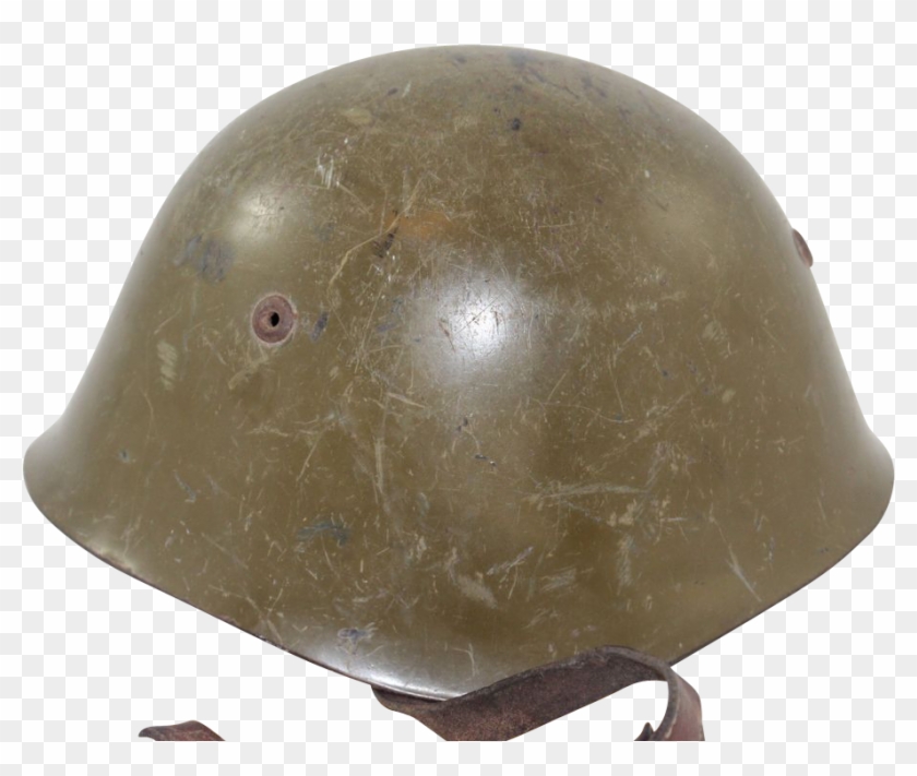 Vintage Wwii War Bulgarian M51/72 Military Helmet Italy - Italian Helmet Ww2 Png Clipart