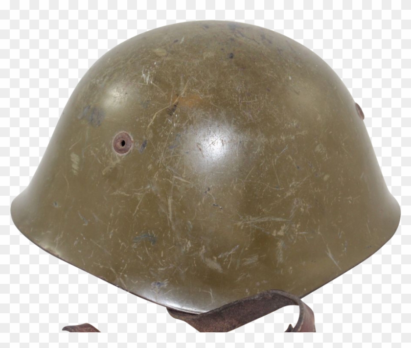 Vintage Wwii War Bulgarian M51/72 Military Helmet Italy - Italian Helmet Ww2 Png Clipart #1972723