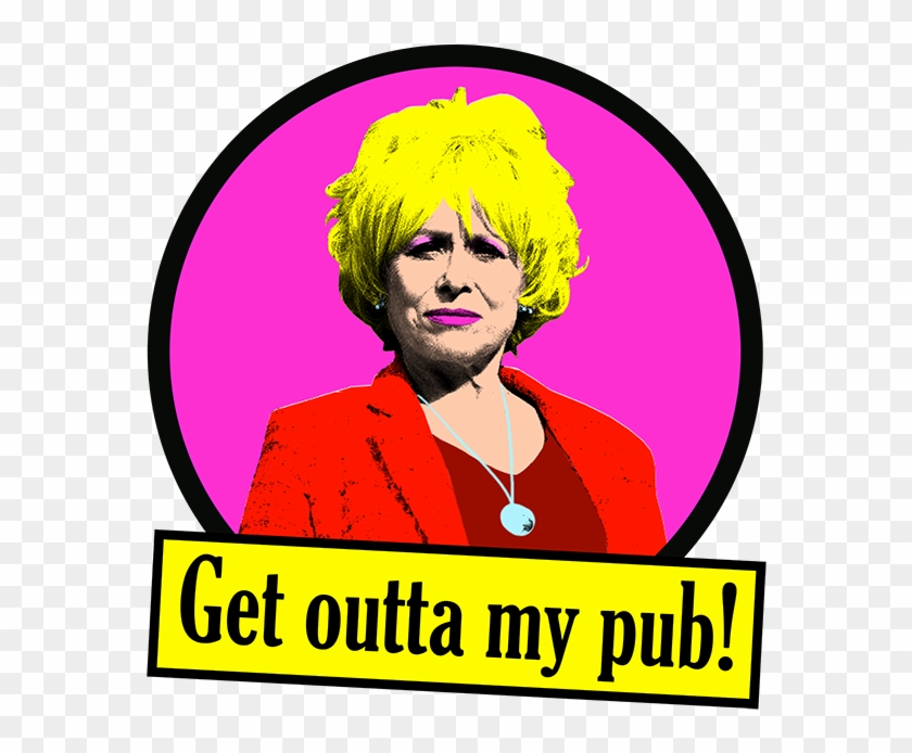Peggy Mitchell Pop Art - Peggy Mitchell Get Outta My Pub Clipart