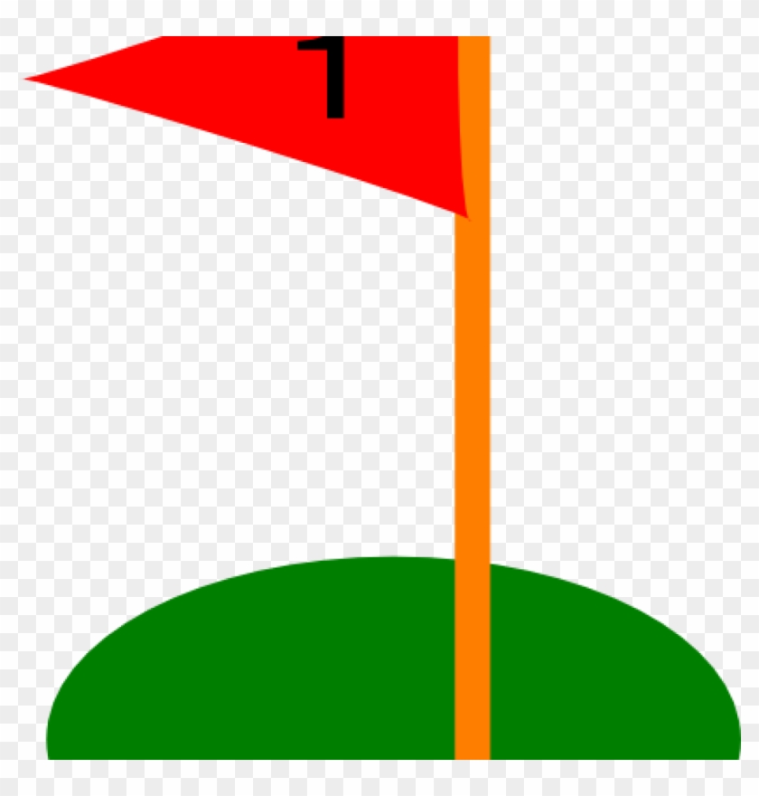 Golf Flag Clipart Hole Flags Ball Pencil And In Color - Png Download