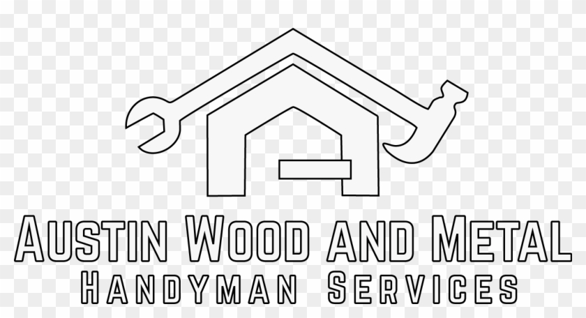Austin Wood And Metal Handyman And Home Improvement - Line Art Clipart #1972916