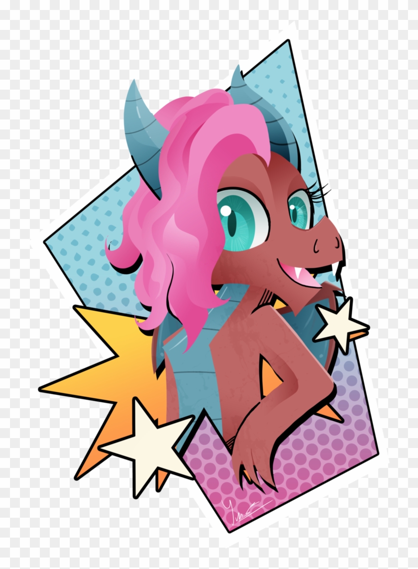 Ii-art, Bust, Dragon, Dragoness, Effects, Female, Mina, - Cartoon Clipart #1972958