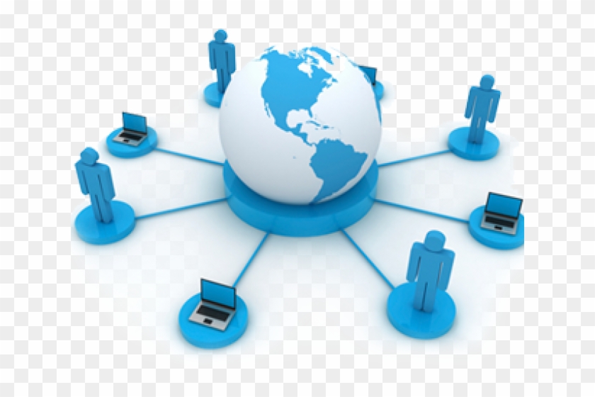 Networking Png Transparent Images - Connected Through The Internet Clipart