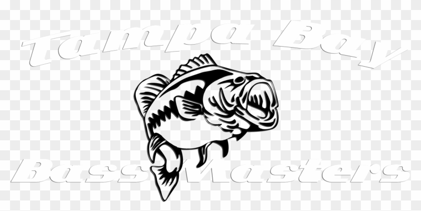 Home - About - Gallery - Largemouth Bass Outline Embroidery - Largemouth Bass Clipart #1973037