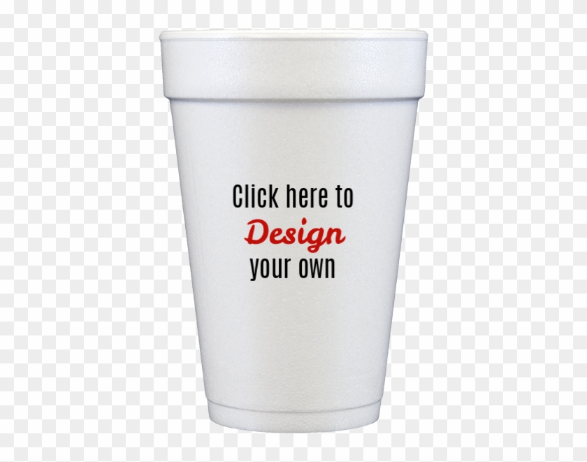 16 Ounce Monogrammed Foam Cups - Hair And Makeup Clipart