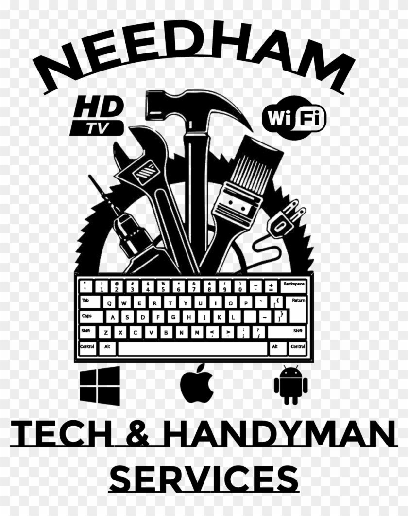 Needham Tech & Handyman Services - Repair And Maintenance Logo Clipart