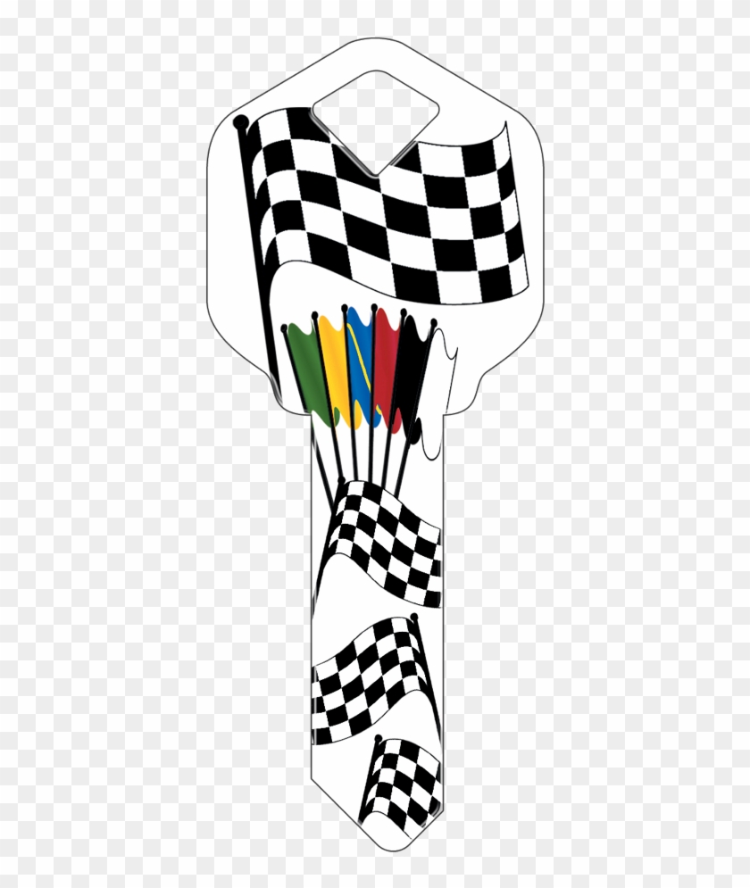 Hk16- Racing Flags Clipart #1973207