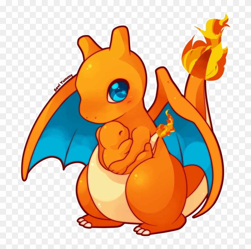 Picture Black And White Charmeleon Drawing Chibi Clipart 1973459 Pikpng