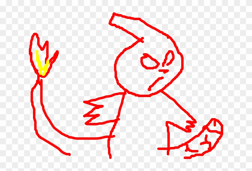 Charmeleon - Line Art Clipart #1973514