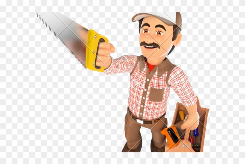Toolbox Clipart Handyman - Carpenter Clipart - Png Download
