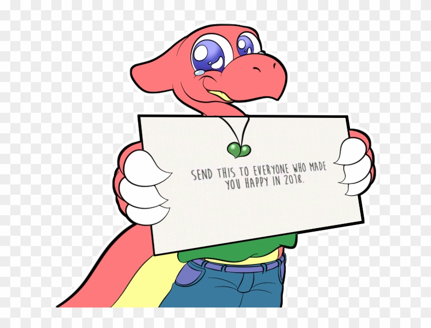This Little Charmeleon Happy To Post His Art And Be - Cartoon Clipart