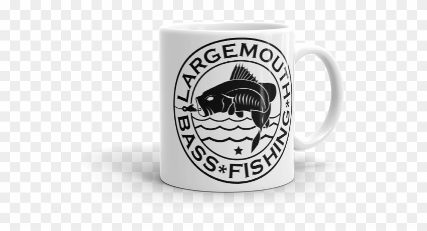 Largemouth Bass Fishing, Mug - Coffee Cup Clipart