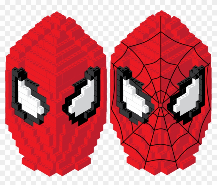Spiderman Face Png - Spider Man Lego Mask Clipart