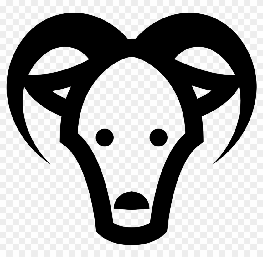 Goats Head Clipart Icon - Png Download