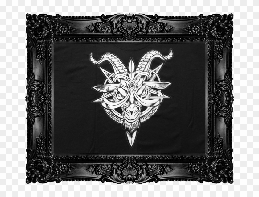 Goat-head - Marco De Cuadro Negro Barroco Clipart