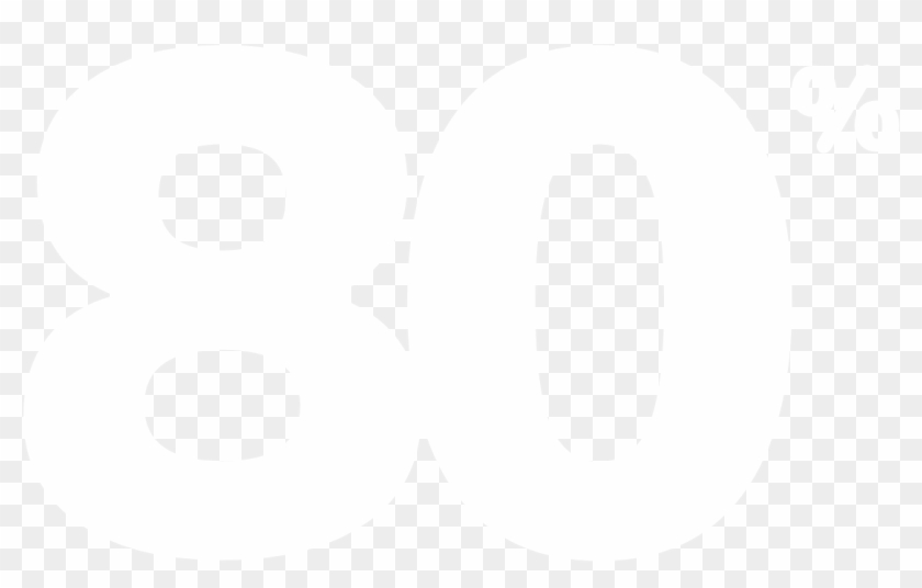 80% Of Adults Suffer From Digital Eye Strain - Circle Clipart #1974644