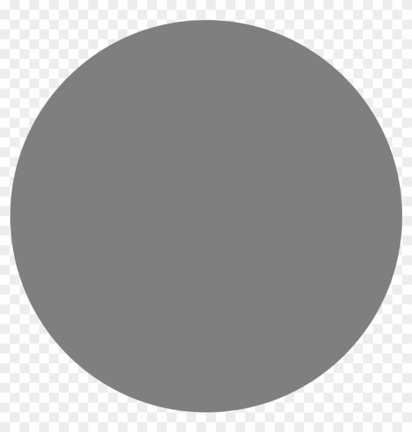 Circle Grey Solid - Circle Clipart #1974685