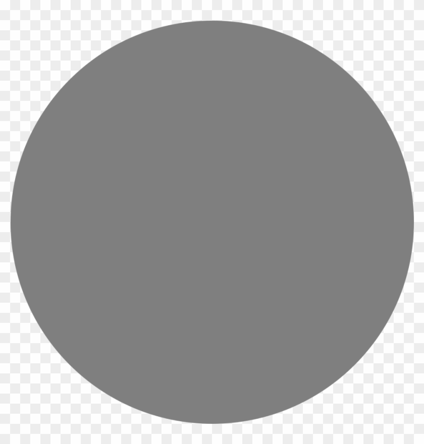 Circle Grey Solid - Circle Clipart