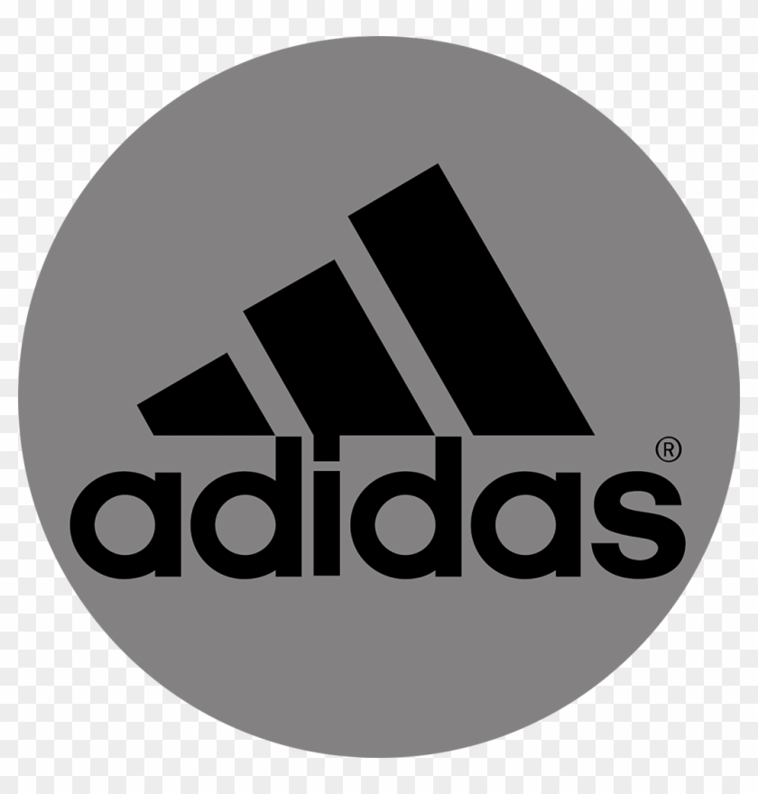 Grey Circle Smaller - Logo De Polos Adidas Clipart