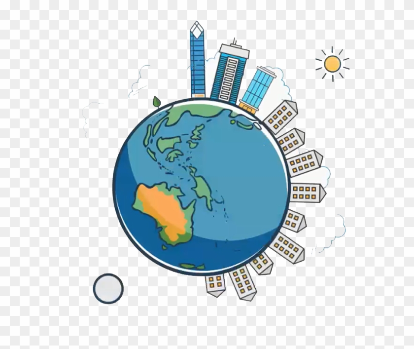 The Long Tail - Globe Clipart