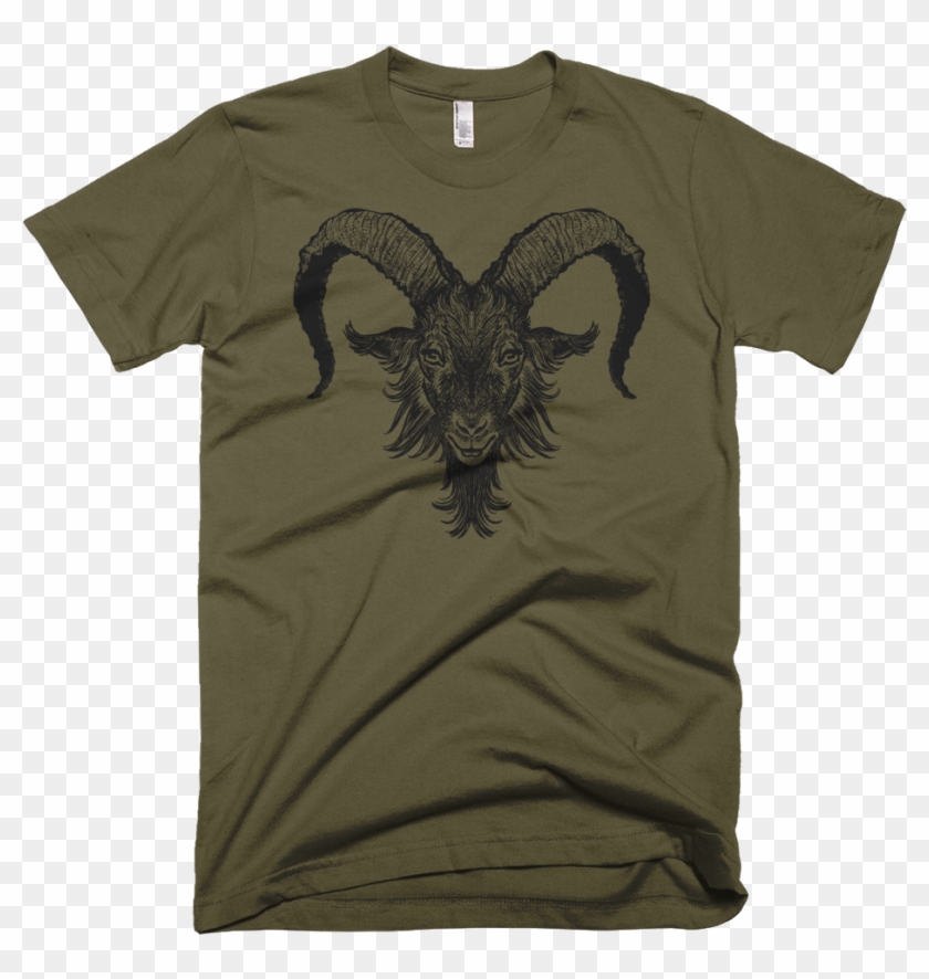 Black Goat Men's Cotton Tee - T-shirt Clipart #1974978