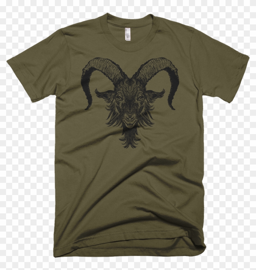 Black Goat Men's Cotton Tee - T-shirt Clipart