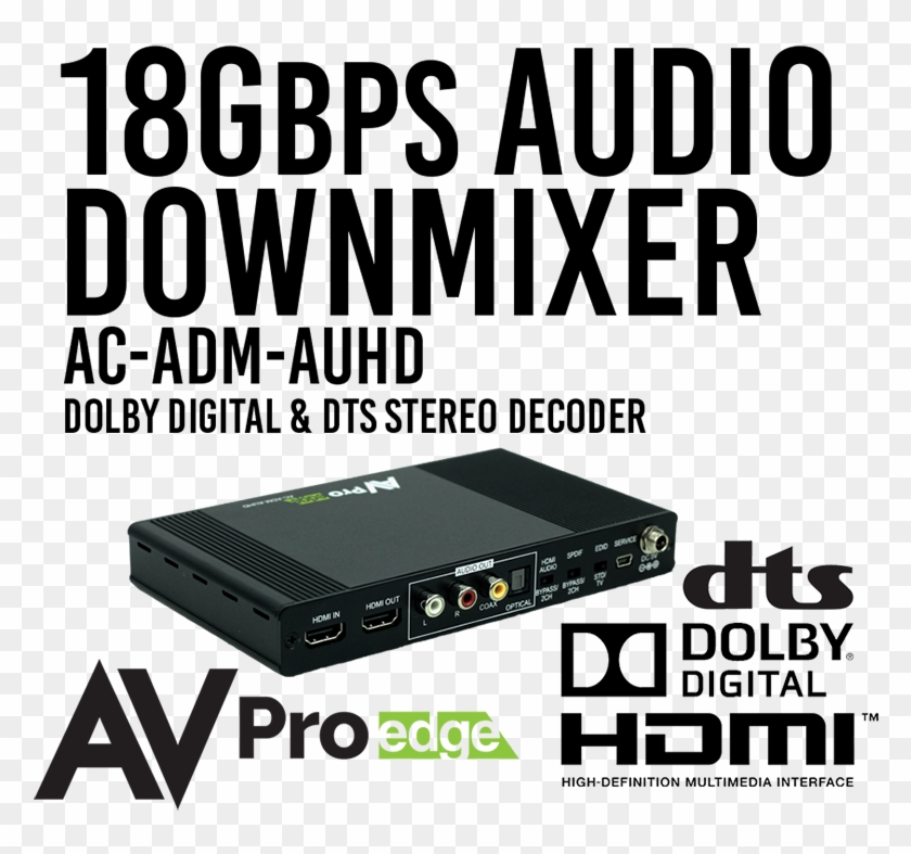 18gbps Audio Down Mixer - Hdmi Clipart #1975115