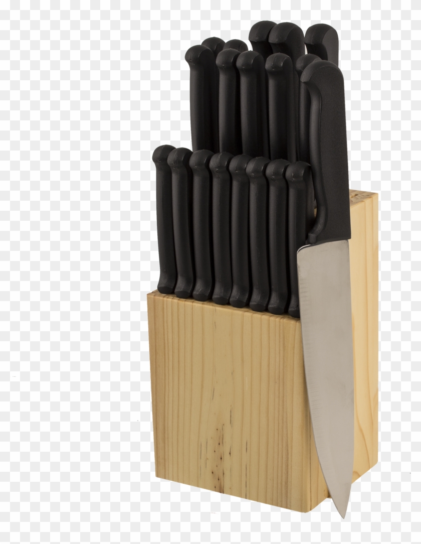 Knives In Block - Plywood Clipart