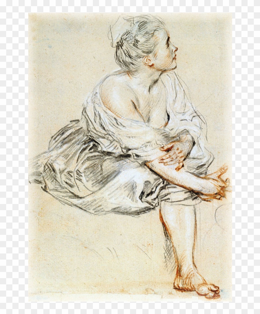 Featured 2b Watteau Drawing Trois Crayons, Pencil Drawings, Clipart