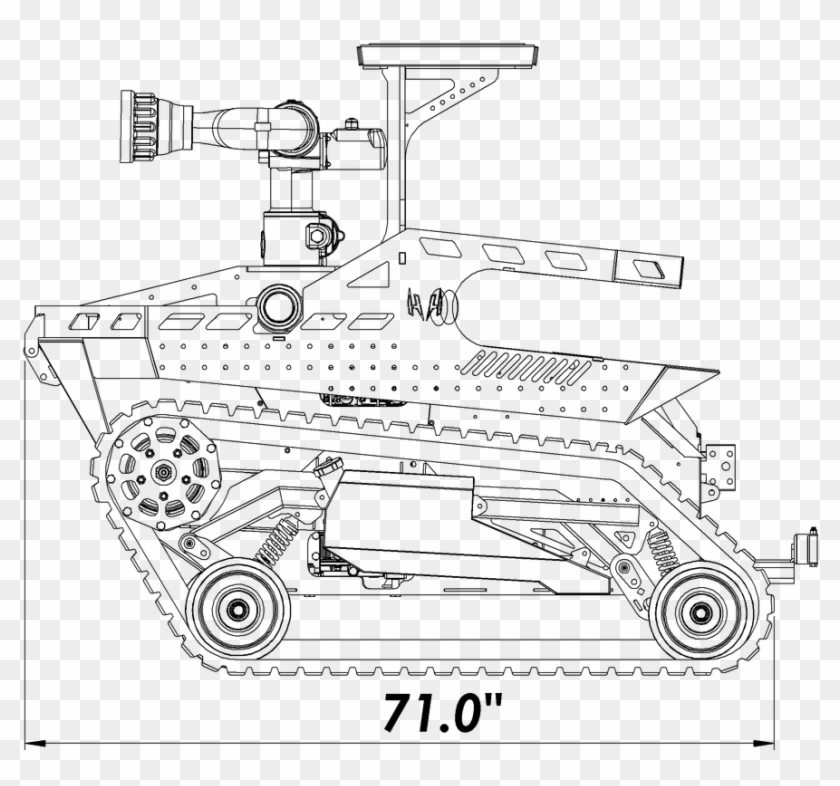 Thermite Robotic Firefighter Fire Fighter Robot Industrial Clipart